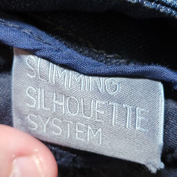 Melissa McCarthy X Seven7 Slim Boot Dark Wash Denim Jeans - Size 24W NWT - Picture 9 of 12